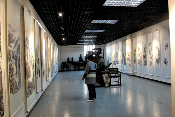 2018年老年大学庆3.8国际妇女节杨冰，蒋安才画展 