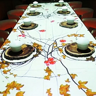 四川首家全息互动餐厅 全息餐桌 视觉盛宴