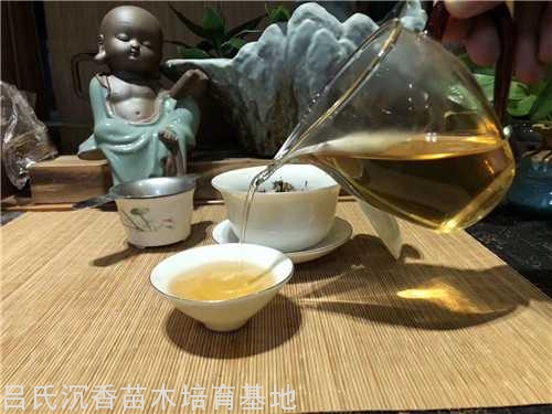 沉香普洱茶茶汤