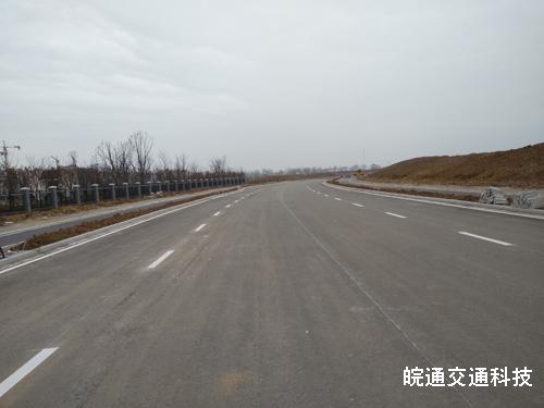 明光中學門前道路劃線施工