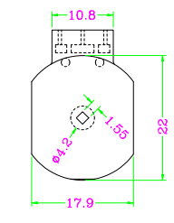 XW-1723  ED17 2+0   塑膠變壓器骨架
