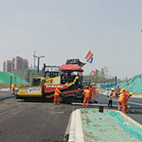 通州城市副中心摊铺工程