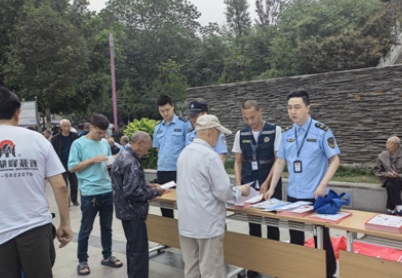 四川省遂宁市安居区市场监管局联合多部门开展打击传销宣传活动