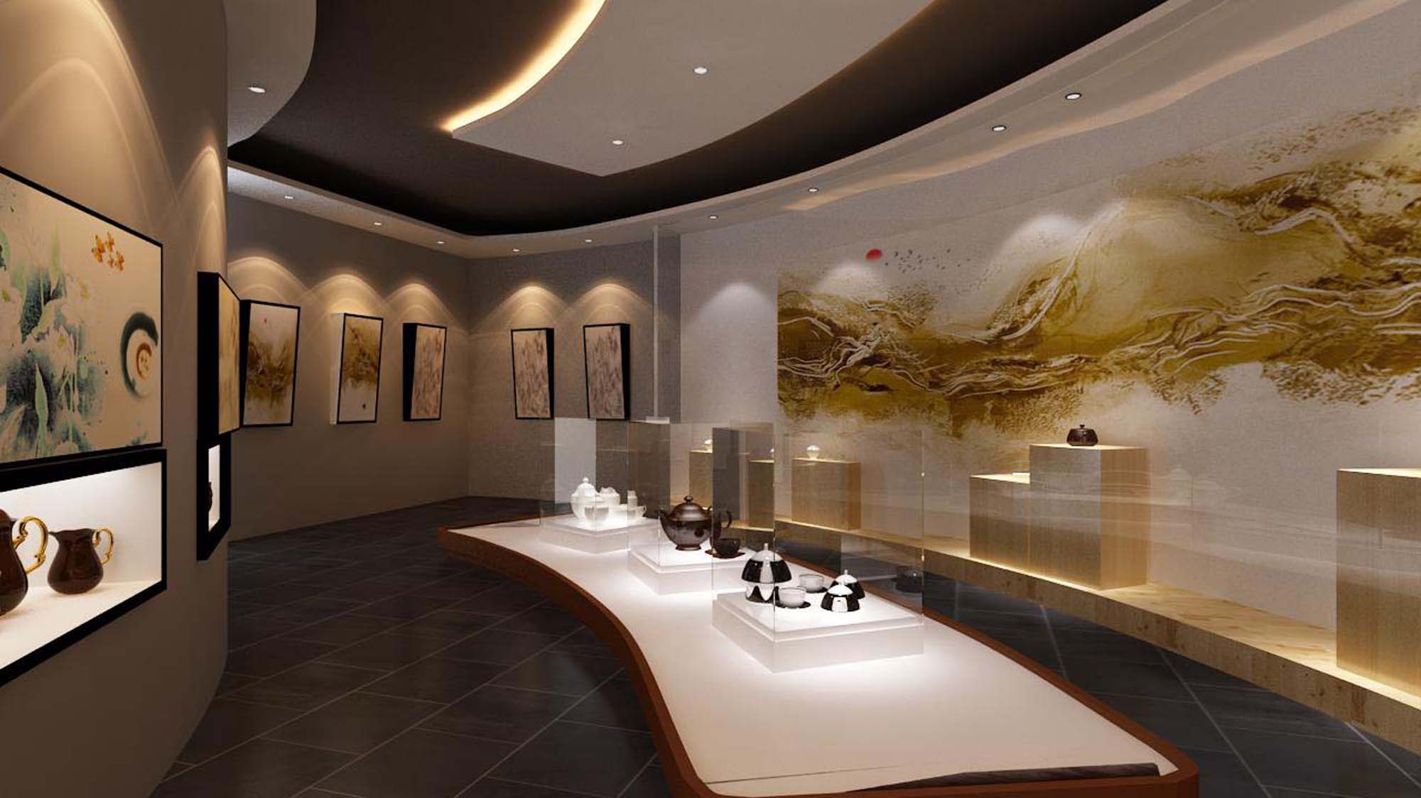 陶瓷展厅设计方案图片
