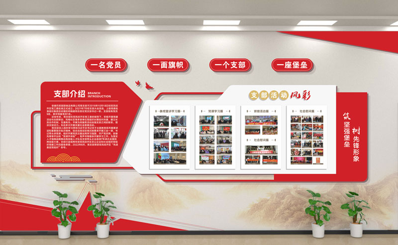 巴莉甜甜党建墙