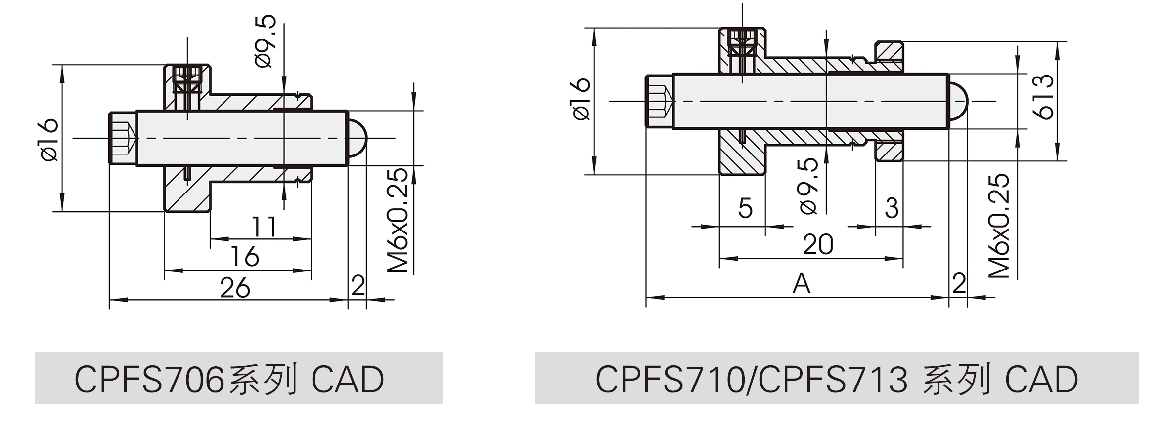 CPFS7-系列细牙螺杆CAD