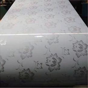 Printed steel plate (roll)