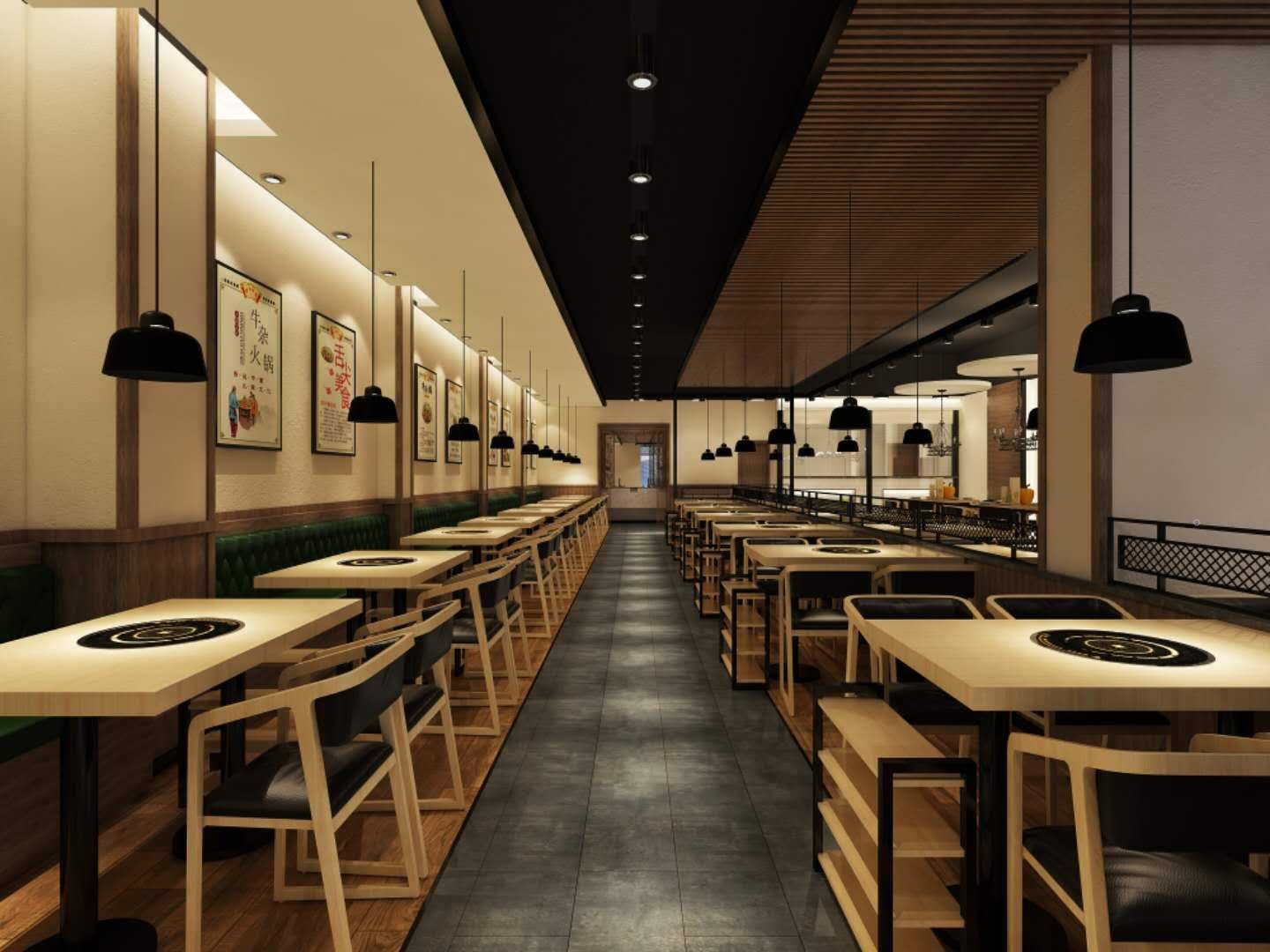火锅店装修图片