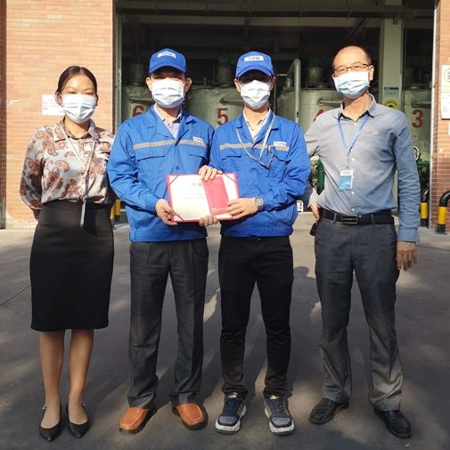 集團表彰“降低損耗，減少危廢”有功人員