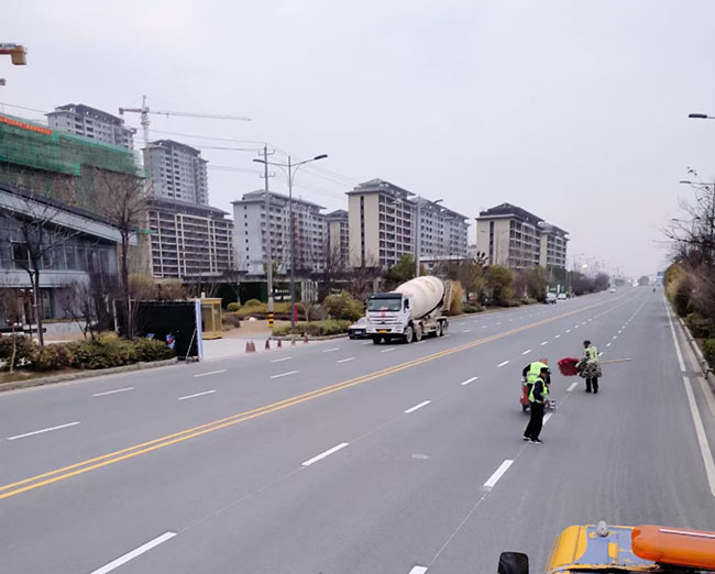 來安道路劃線