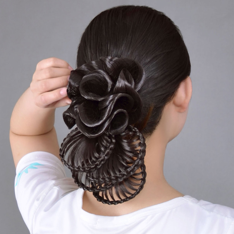 秀亿假发真发时尚手工发髻 jxy-hf2